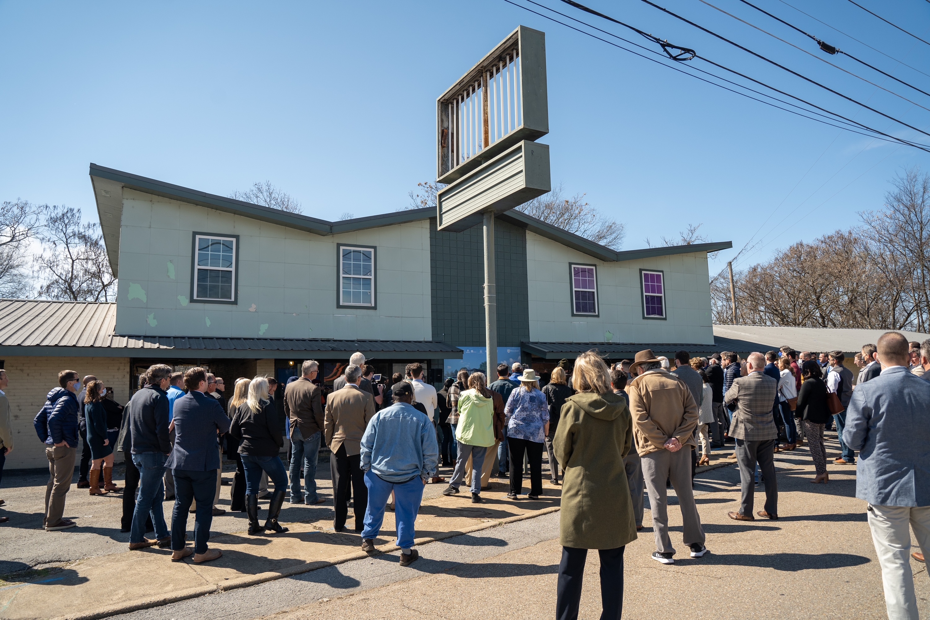 Community leaders in East Knoxville help break ground on Dogan Gaither Flats