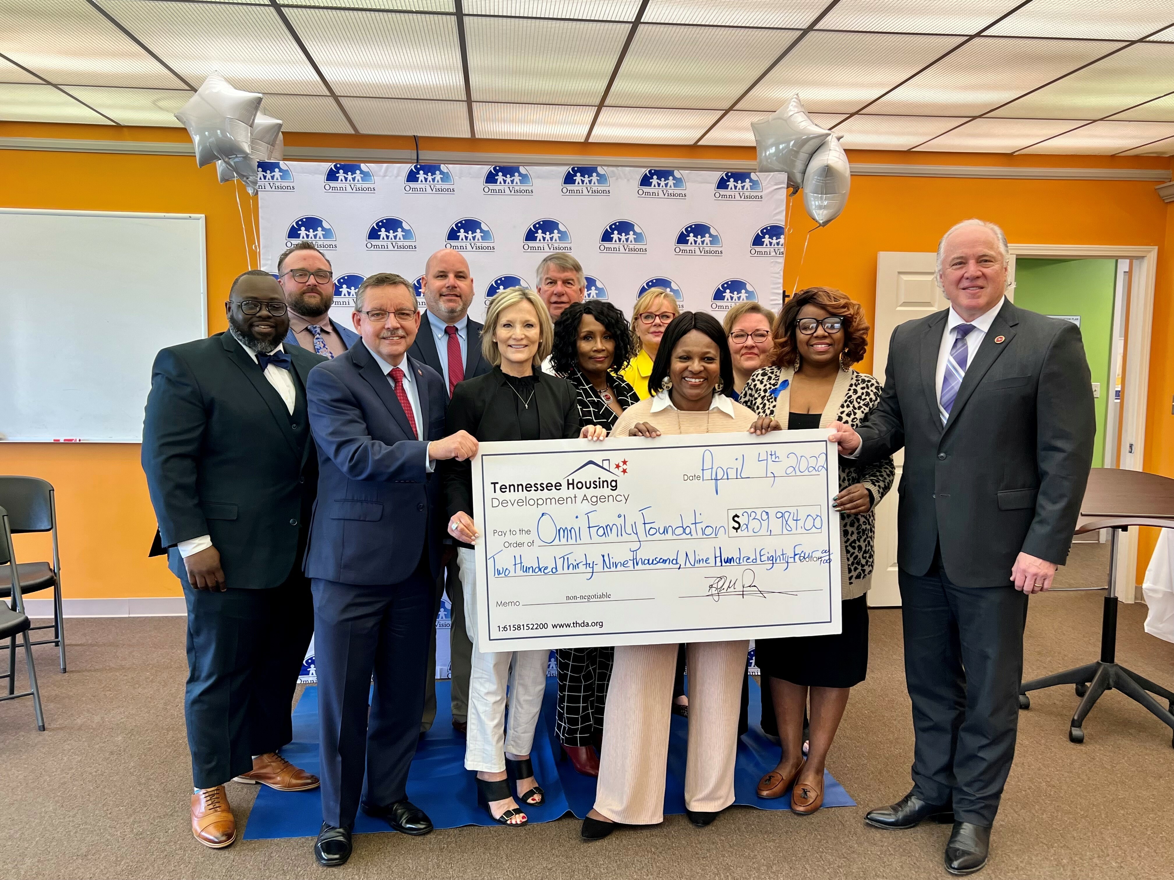 THDA Gives Competitive Grant to Omni For Aged Out Foster Kids